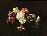 Henri Fantin-Latour Carnations painting